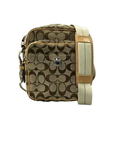 コーチ ショルダーバッグ 斜め掛け 6451 シグネチャー レディース COACH ブラウン系