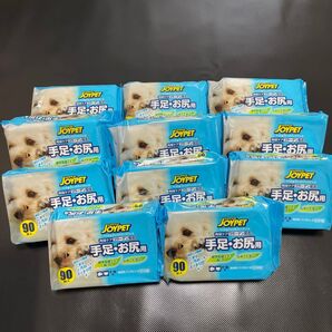 アースペット JOYPET ウエットティッシュ 手足お尻用 90枚×11 ジョイペット 犬猫用