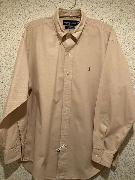 POLO Ralph Lauren BLAKE VINTAGE ポロラルフローレンヴィンテージキャメルベージュ長袖チェックシャツ