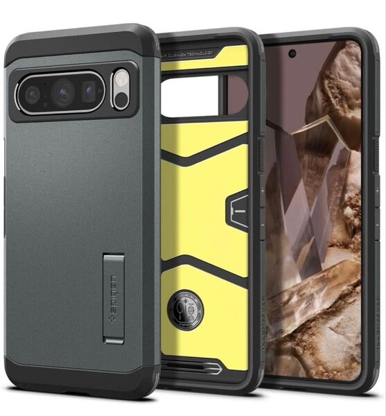 Spigen GooglePixel8Proケース タフアーマー アビスグリーン