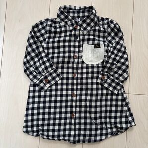 チェックシャツワンピース