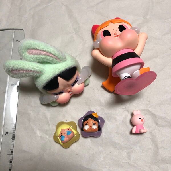 フィギュア POPMART CRYBABY × パワーパフ ガールズ シリーズ Blossom Bunny Buttercup