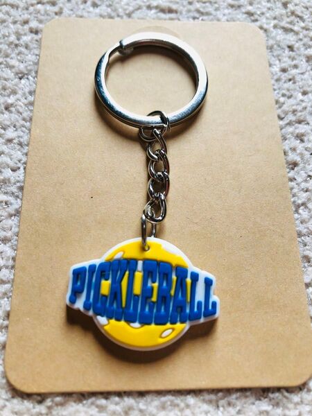 ピックルボール (Pickleball) キーホルダー・防水ステッカー セット(01)