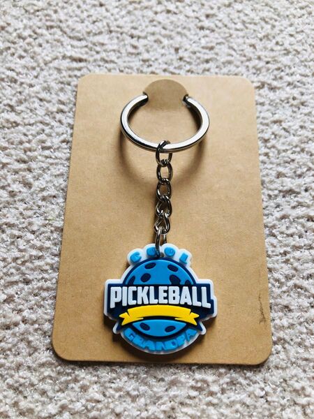 ピックルボール (Pickleball) キーホルダー・防水ステッカー セット(07)