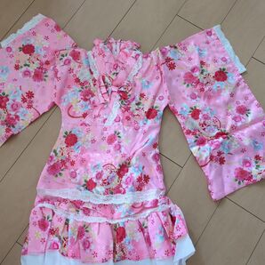 簡単に着られる甚平風着物