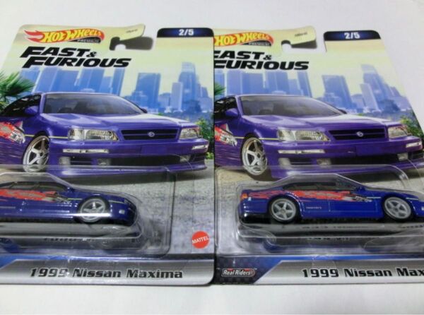 ホットウィール ワイルド・スピード 1999 日産マキシマ 新品 2台セット