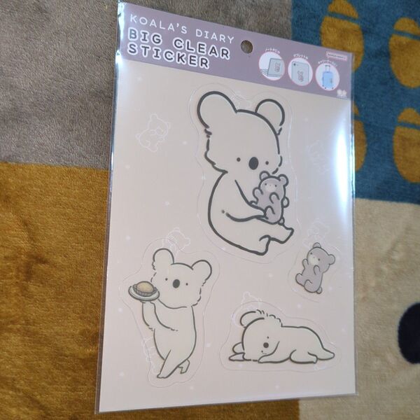 KOALA'S DIARY コアラ絵日記 ビッグクリアステッカー シール