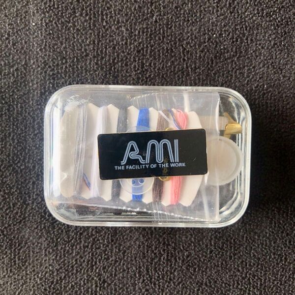 AMI ソーイングセット 裁縫セット 裁縫道具 旅行 外出用 糸 縫い針 ハサミ ピンセット ボタン 安全ピン コンパクト 緊急用