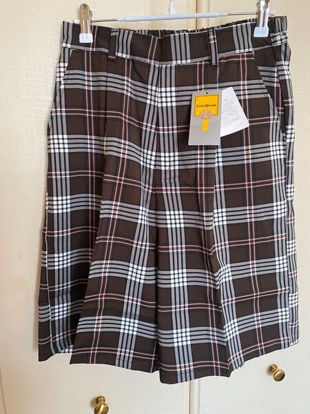 CutieBlondeチェック柄キュロットスカートL新品