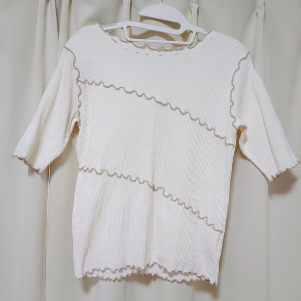 しまむら メロウ5分袖Tシャツ Mサイズ