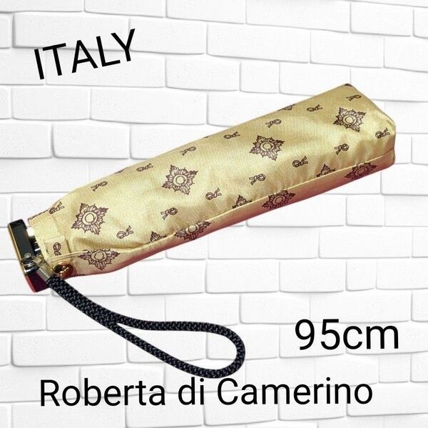 ■ロベルタ ディ カメリーノ■メンズ■折りたたみ傘■95cm■Roberta di Camerino■未使用■美品■ITALY■
