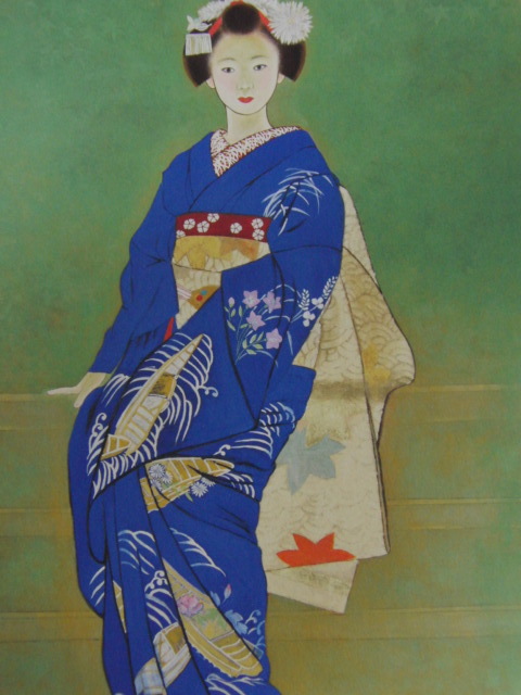 Hiroshi Tatsumi, [Seikan Maiko], De un raro libro de arte enmarcado., Buen estado, Nuevo con marco, pintor japonés, gastos de envío incluidos, cuadro, pintura al óleo, Naturaleza, Pintura de paisaje