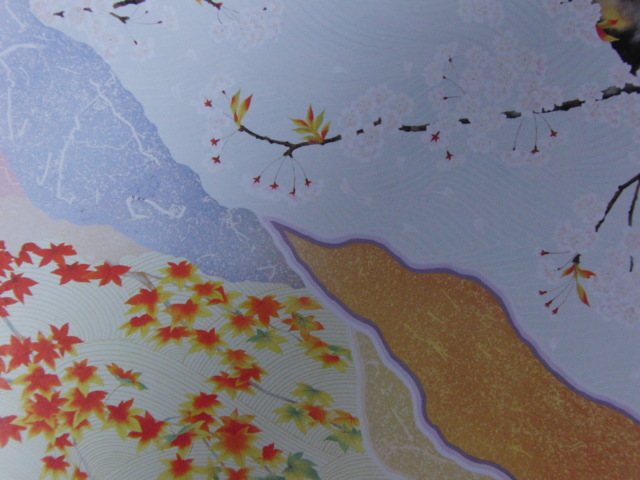 Noboru Sakai, [Kirschblüten und Ahornbäume in Kyoto], Aus einer seltenen Sammlung von Rahmenkunst, In guter Kondition, Neuer Rahmen inklusive, Japanischer Maler, Porto inklusive, Malerei, Ölgemälde, Natur, Landschaftsmalerei