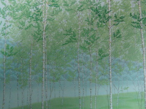 Art hand Auction Munehiro Nakamura, [Grüner Farbton des Shizuka-Sees], Aus einer seltenen Sammlung von Rahmenkunst, In guter Kondition, Neuer Rahmen inklusive, Japanischer Maler, Porto inklusive, Malerei, Ölgemälde, Natur, Landschaftsmalerei