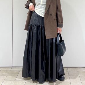 新品 ジャーナルスタンダード コーティングティアードスカート
