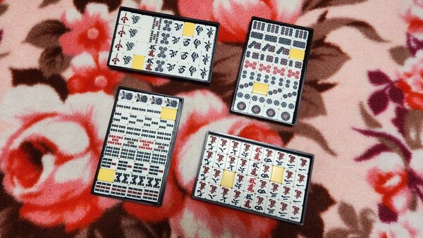 特大 Lサイズ 麻雀牌 一式 マージャンパイ 点数棒 赤牌入り まーじゃんぱい 牌 点棒 麻雀一式セット 特大 ジャンボ Lサイズ