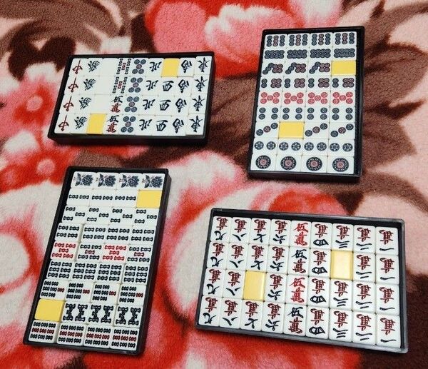 特大 Lサイズ 麻雀牌 一式 マージャンパイ 点数棒 赤牌入り まーじゃんぱい 牌 点棒 麻雀一式セット 特大 ジャンボ Lサイズ