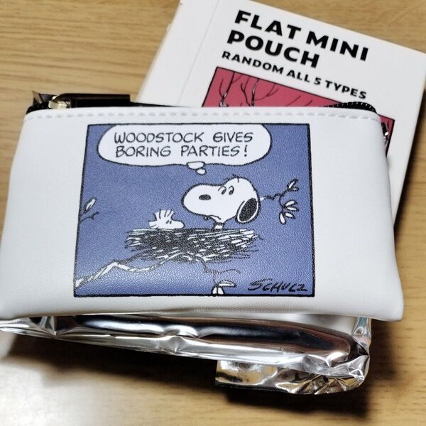 スヌーピーミュージアム スヌーピー SNOOPY コインケース パスケース ミニ財布 フラットミニポーチ