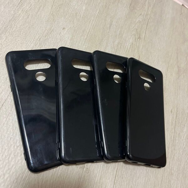 LG style3 L-41A ソフトケース カバー ブラック ケース 4個