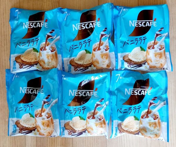 ネスレ ネスカフェ ポーション バニララテ 7個入りx6袋