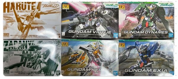 HG 1/144ガンダムハルート ガンダムサバーニャ(最終決戦仕様)エクシア デュナメス キュリオス ヴァーチェ