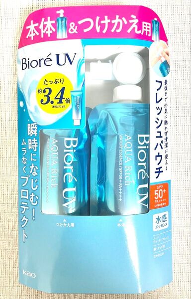 ビオレ アクアリッチ ウォータリーエッセンス フレッシュパウチ 本体 つけかえ用