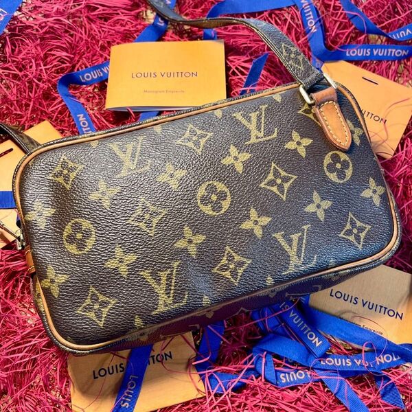 美品 LOUIS VUITTON マルリーバンドリエール モノグラム a695