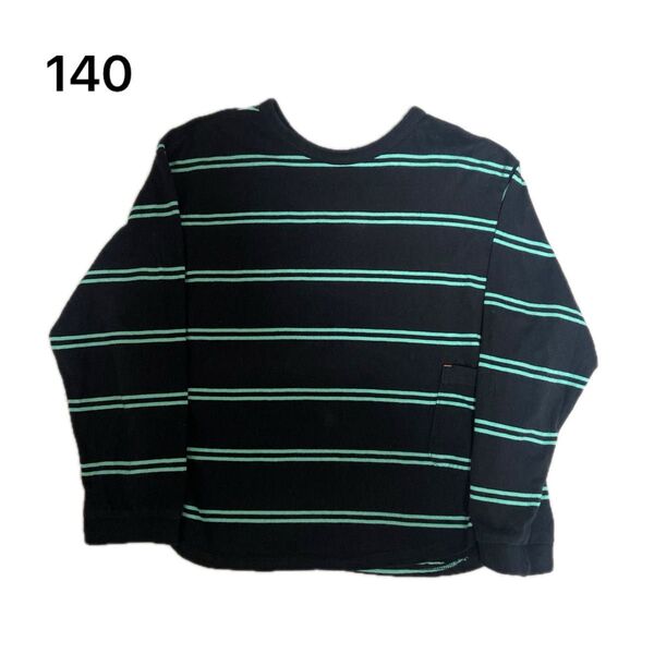 BREEZE ボーダー長袖カットソー 140cm FOkids