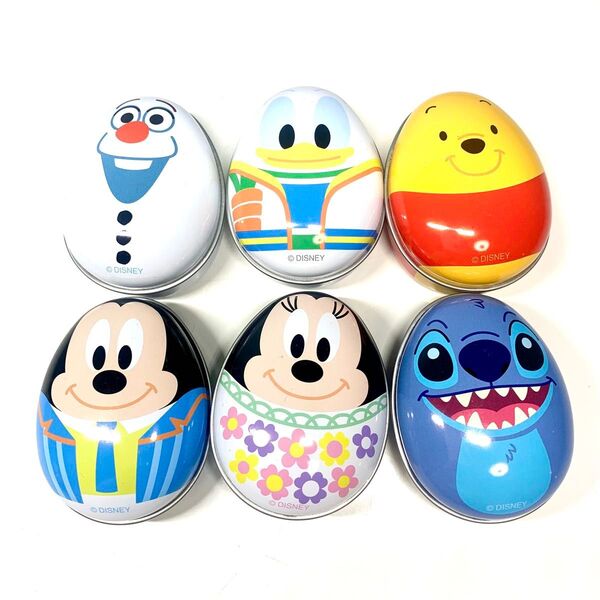 ディズニー イースター 缶カン 空き箱 ミッキー ミニー プーさん スティッチ オラフ ドナルドダック