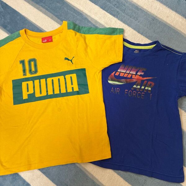PUMAとNIKEのTシャツセット130㎝