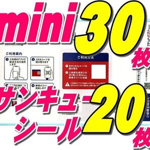 ゆうパケットポストmini ミニ 封筒30枚+サンキューシール20枚