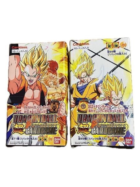 ドラゴンボール Carddass 15パック二箱 第5弾第6弾レアカード8枚その他多数スーパーカードゲーム ノーマルカード86×2