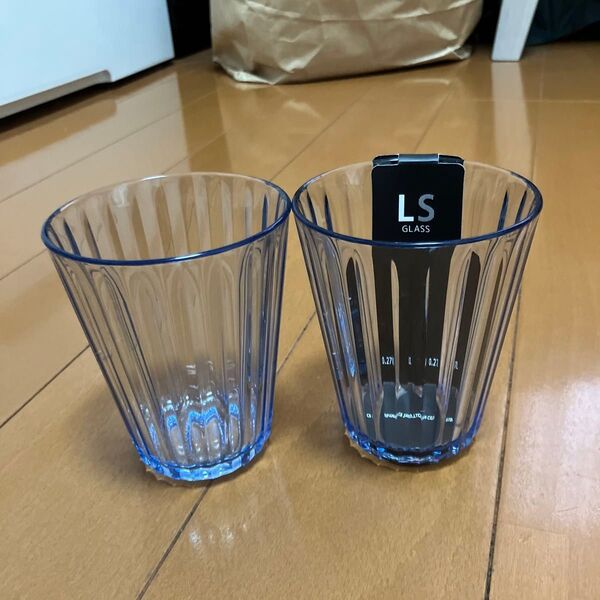 シービージャパン LSグラス 270ml (ブルー) コップ グラス 2個セット