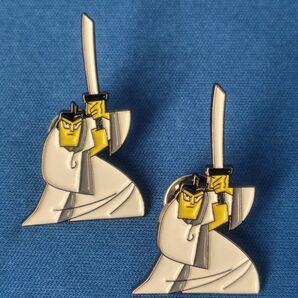サムライジャック ピンバッジ カートゥーン 2個セット