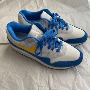 希少 NIKE AIR MAX 1 Signal Blue 28cm ホワイト/ブルー/イエロー