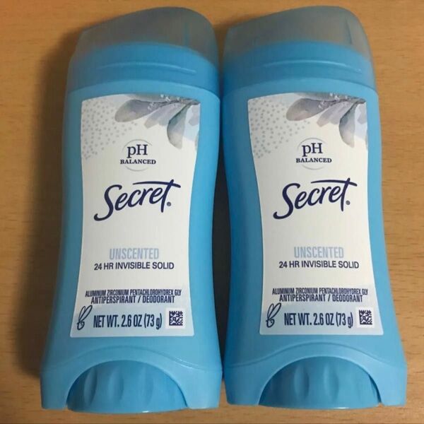 シークレット secret デオドラント 制汗剤 無香料 73g 2本セット