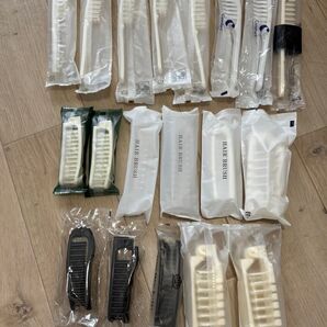 ヘアブラシ 19本まとめ売り使い捨てホテル等アメニティ新品未使用、未開封