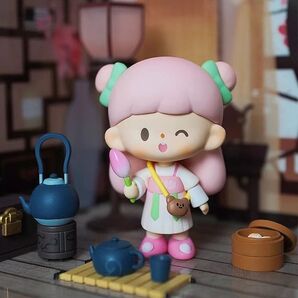 FINDING UNICORN×卓大王 中華シリーズ Lotus 蓮の子 可愛 プライズ フィギュア ヒバニー