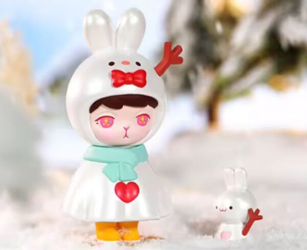 POPMART BUNNY 冬シリーズ 雪だるま フィギュア 可愛 snow ポケモン ピクサー ソフビ