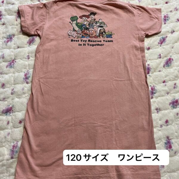 ワンピース トイストーリー ディズニー コラボ 120 Tシャツ ワンピース