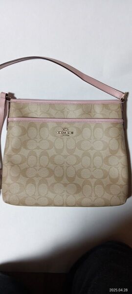 COACH コーチ ショルダーバッグ シグネチャー ピンク