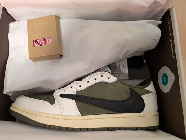 TRAVIS SCOTT × AIR JORDAN 1 LOW OG SP "REVERSE OLIVE"