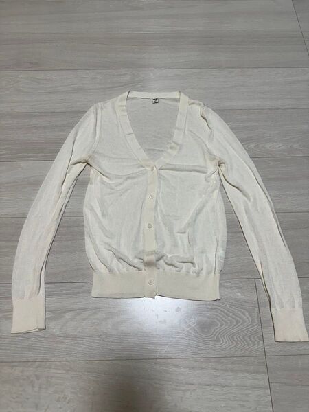 UNIQLO ユニクロ Vネックシースルーカーディガン