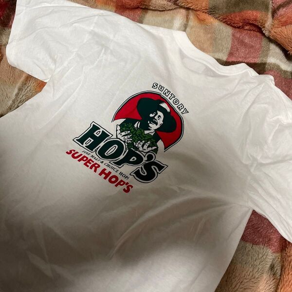 非売品!SUNTORY HOP’S バックプリントTシャツ サントリー半袖Tシャツ X