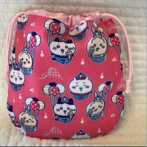No.477 ちいかわ ちいかわゆうえんち ミニ巾着袋 ハンドメイド