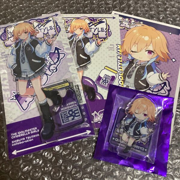 二宮飛鳥 アクリルスタンド ポストカード 4点セット TSUTAYAコラボ アイドルマスター シンデレラガールズ