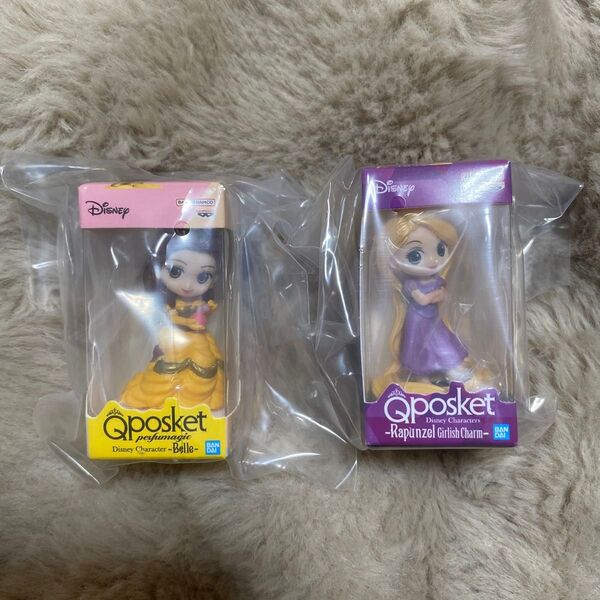 ディズニーキャラクター Qposket ミニチュアコレクション2 ラプンツェル ベル セット