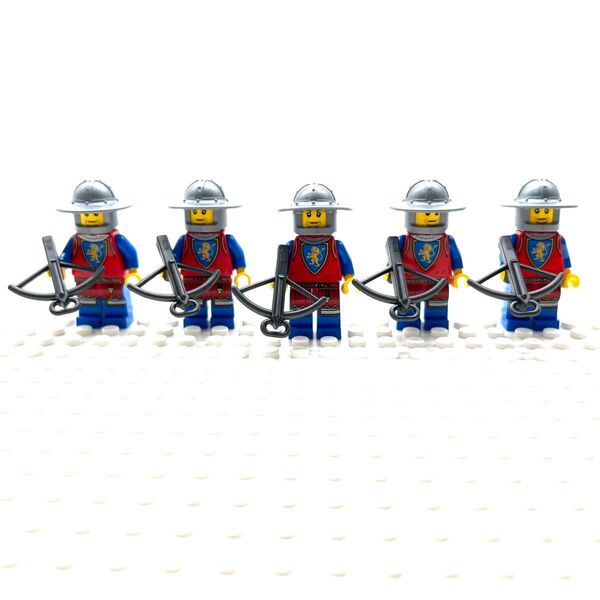 D7レゴミニフィグ キングダム キャッスル クロスボウ兵士5体セット 新品未使用 LEGO社正規品