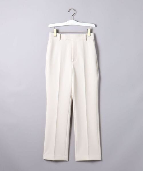 未使用 定価19,800円 <UNITED ARROWS> W/CLOTH ストレート パンツ 34 白 ホワイト