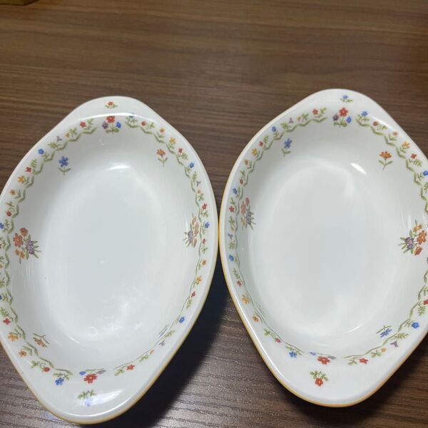 【やや使用感あり】ノリタケ カレー皿 グラタン皿 スープ皿 2セット